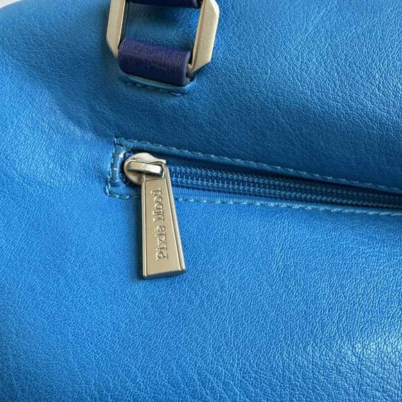 Pixie Mood Vegan Leather Handbag Teal and Dark Blue - Picture 4 of 16